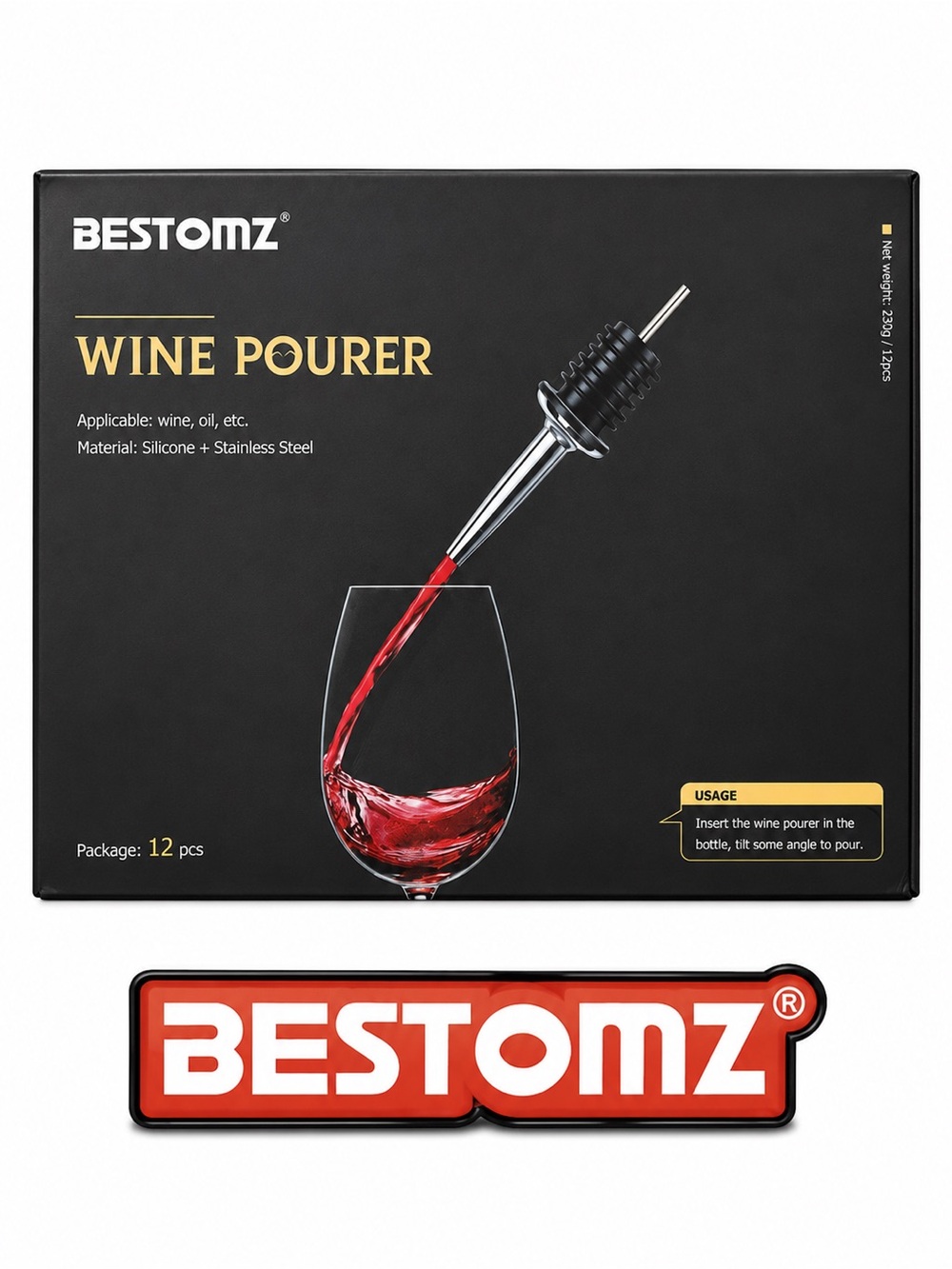 BESTOMZ®️ Wine Pourer, Aerators, 12 Pieces